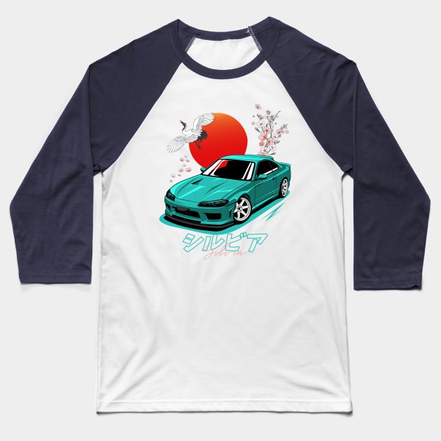 Perfectly balanced professional drift car S15 Baseball T-Shirt by pujartwork